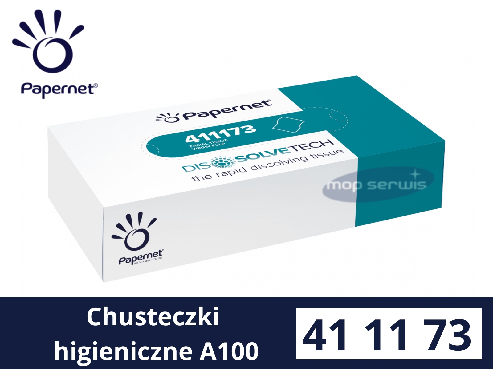 Chusteczki higieniczne PAPERNET 411173 Miękkie A100
